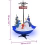 Árbol de Navidad con nieve con base de paraguas PVC azul 170 cm en Decoración Festiva y Estacional | Comprar online en Foru.es