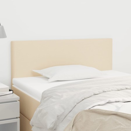 Cabecero de tela color crema 100x5x78/88 cm de vidaXL, Cabeceros y pies de cama - Ref: Foro24-345769, Precio: 34,19 €, Descue...