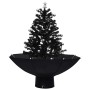 Árbol de Navidad con nieve con base de paraguas PVC negro 75 cm en Decoración Festiva y Estacional | Comprar online en Foru.es