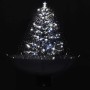 Árbol de Navidad con nieve con base de paraguas PVC negro 75 cm en Decoración Festiva y Estacional | Comprar online en Foru.es