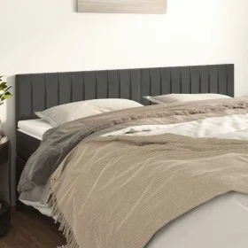 Headboards 2 units of dark gray velvet 80x5x78/88 cm by vidaXL, Headboards and footboards - Ref: Foro24-346265, Price: 58,99 ...
