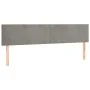 Headboards 2 units of light gray velvet 80x5x78/88 cm by vidaXL, Headboards and footboards - Ref: Foro24-345818, Price: 54,01...