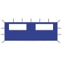 Pared lateral de cenador con ventanas azul 6x2 m de vidaXL, Accesorios para pabellones y cenadores - Ref: Foro24-3070414, Pre...