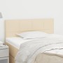 Cabecero de tela color crema 100x5x78/88 cm de vidaXL, Cabeceros y pies de cama - Ref: Foro24-346037, Precio: 41,48 €, Descue...