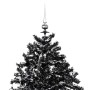Árbol de Navidad con nieve y base de paraguas PVC negro 140cm en Decoración Festiva y Estacional | Comprar online en Foru.es