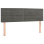 Cabeceros 2 unidades terciopelo gris oscuro 72x5x78/88 cm de vidaXL, Cabeceros y pies de cama - Ref: Foro24-346153, Precio: 5...