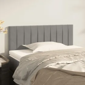 Light gray velvet headboard 90x5x78/88 cm by vidaXL, Headboards and footboards - Ref: Foro24-346222, Price: 43,75 €, Discount: %