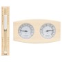 Higrotermógrafo y reloj de arena para sauna 2 en 1 madera pino de vidaXL, Accesorios de sauna - Ref: Foro24-51686, Precio: 32...