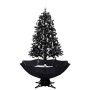 Árbol de Navidad con nieve y base de paraguas PVC negro 170 cm en Decoración Festiva y Estacional | Comprar online en Foru.es