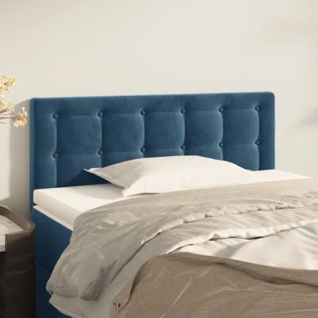Dunkelblaues Samtkopfteil 90x5x78/88 cm von vidaXL, Kopf- und Fußteile - Ref: Foro24-346434, Preis: 40,00 €, Rabatt: %