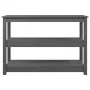 Mesa consola de madera maciza de pino gris 110x40x74 cm de vidaXL, Mesas auxiliares - Ref: Foro24-821666, Precio: 108,31 €, D...