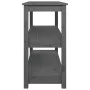 Konsolentisch aus massivem grauem Kiefernholz, 110 x 40 x 74 cm von vidaXL, Seitentische - Ref: Foro24-821666, Preis: 108,31 ...