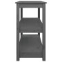 Mesa consola de madera maciza de pino gris 110x40x74 cm de vidaXL, Mesas auxiliares - Ref: Foro24-821666, Precio: 109,72 €, D...