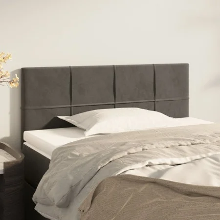Dunkelgraues Samtkopfteil 100x5x78/88 cm von vidaXL, Kopf- und Fußteile - Ref: Foro24-346041, Preis: 50,89 €, Rabatt: %