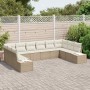Conjunto de sofá de jardín 10 pcs Beige ratán sintético en Sofás de exterior | Comprar online en Foru.es