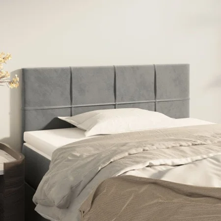 Light gray velvet headboard 100x5x78/88 cm by vidaXL, Headboards and footboards - Ref: Foro24-346040, Price: 39,93 €, Discoun...