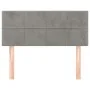 Light gray velvet headboard 100x5x78/88 cm by vidaXL, Headboards and footboards - Ref: Foro24-346040, Price: 39,93 €, Discoun...