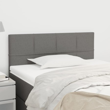 Cabecero de tela gris oscuro 100x5x78/88 cm de vidaXL, Cabeceros y pies de cama - Ref: Foro24-346033, Precio: 50,00 €, Descue...