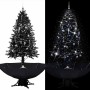Árbol de Navidad con nieve y base de paraguas PVC negro 190 cm en Decoración Festiva y Estacional | Comprar online en Foru.es