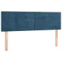 Headboards 2 units dark blue velvet 72x5x78/88 cm by vidaXL, Headboards and footboards - Ref: Foro24-346156, Price: 55,18 €, ...