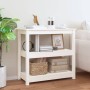 Mesa consola de madera maciza de pino blanco 80x40x74 cm de vidaXL, Mesas auxiliares - Ref: Foro24-821670, Precio: 99,93 €, D...