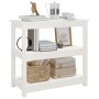 Mesa consola de madera maciza de pino blanco 80x40x74 cm de vidaXL, Mesas auxiliares - Ref: Foro24-821670, Precio: 99,93 €, D...
