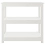 Mesa consola de madera maciza de pino blanco 80x40x74 cm de vidaXL, Mesas auxiliares - Ref: Foro24-821670, Precio: 99,93 €, D...