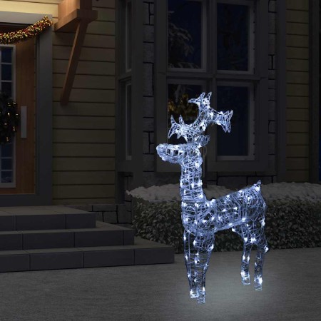 Reno de Navidad 90 LED acrílico 60x16x100 cm en Decoración Festiva y Estacional | Comprar online en Foru.es