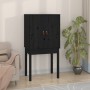 Aparador alto madera maciza de pino negro 60x40x120 cm de vidaXL, Aparadores - Ref: Foro24-821748, Precio: 98,86 €, Descuento: %
