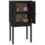 Aparador alto madera maciza de pino negro 60x40x120 cm de vidaXL, Aparadores - Ref: Foro24-821748, Precio: 98,86 €, Descuento: %