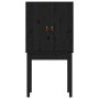 Aparador alto madera maciza de pino negro 60x40x120 cm de vidaXL, Aparadores - Ref: Foro24-821748, Precio: 98,86 €, Descuento: %
