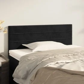Kopfteil aus schwarzem Samt, 100 x 5 x 78/88 cm von vidaXL, Kopf- und Fußteile - Ref: Foro24-346140, Preis: 36,35 €, Rabatt: %