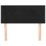 Kopfteil aus schwarzem Samt, 100 x 5 x 78/88 cm von vidaXL, Kopf- und Fußteile - Ref: Foro24-346140, Preis: 36,35 €, Rabatt: %