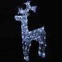 Reno de Navidad 90 LED acrílico 60x16x100 cm en Decoración Festiva y Estacional | Comprar online en Foru.es