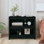 Estantería madera maciza de pino negra 80x35x68 cm de vidaXL, Librerías y estanterías - Ref: Foro24-821678, Precio: 85,55 €, ...