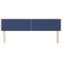 Cabeceros 2 unidades de tela azul 100x5x78/88 cm de vidaXL, Cabeceros y pies de cama - Ref: Foro24-345990, Precio: 40,80 €, D...
