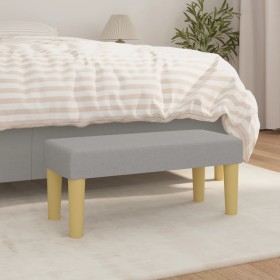 Banco de tela gris claro 70x30x30 cm de vidaXL, Bancos - Ref: Foro24-346624, Precio: 37,66 €, Descuento: %