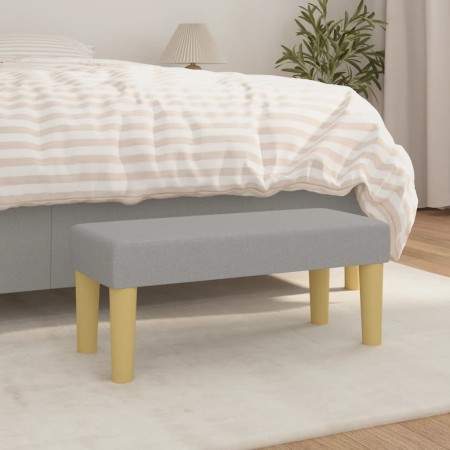 Banco de tela gris claro 70x30x30 cm de vidaXL, Bancos - Ref: Foro24-346624, Precio: 37,66 €, Descuento: %