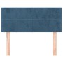 Cabecero de terciopelo azul 100x5x78/88 cm de vidaXL, Cabeceros y pies de cama - Ref: Foro24-346044, Precio: 51,35 €, Descuen...