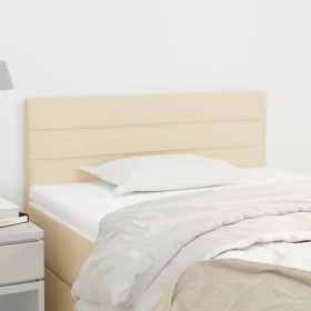 Cream fabric headboard 100x5x78/88 cm by vidaXL, Headboards and footboards - Ref: Foro24-346135, Price: 42,31 €, Discount: %