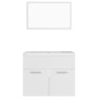 Juego de muebles de baño madera de ingeniería blanco de vidaXL, Muebles de baño - Ref: Foro24-3070865, Precio: 167,19 €, Desc...