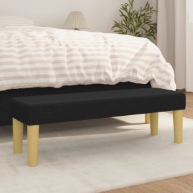 Banco de tela negro 100x30x30 cm de vidaXL, Bancos - Ref: Foro24-346654, Precio: 43,27 €, Descuento: %
