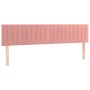 Cabeceros 2 unidades de terciopelo rosa 90x5x78/88 cm de vidaXL, Cabeceros y pies de cama - Ref: Foro24-346283, Precio: 57,91...
