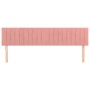 Cabeceros 2 unidades de terciopelo rosa 90x5x78/88 cm de vidaXL, Cabeceros y pies de cama - Ref: Foro24-346283, Precio: 57,91...
