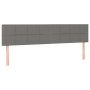 Cabeceros 2 unidades de tela gris oscuro 100x5x78/88 cm de vidaXL, Cabeceros y pies de cama - Ref: Foro24-346089, Precio: 64,...