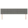 Cabeceros 2 unidades de tela gris oscuro 100x5x78/88 cm de vidaXL, Cabeceros y pies de cama - Ref: Foro24-346089, Precio: 64,...