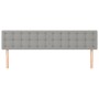 Cabeceros 2 unidades de tela gris claro 90x5x78/88 cm de vidaXL, Cabeceros y pies de cama - Ref: Foro24-346496, Precio: 61,02...