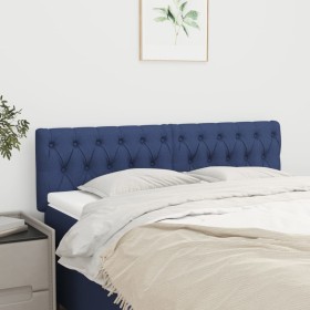 Cabeceros 2 unidades de tela azul 80x7x78/88 cm de vidaXL, Cabeceros y pies de cama - Ref: Foro24-346360, Precio: 75,17 €, De...