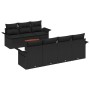 Conjunto de sofás de jardín 8 pcs Negro ratán sintético en Sofás de exterior | Comprar online en Foru.es
