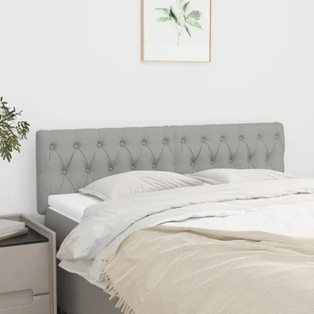 Cabeceros 2 unidades de tela gris claro 80x7x78/88 cm de vidaXL, Cabeceros y pies de cama - Ref: Foro24-346354, Precio: 70,75...